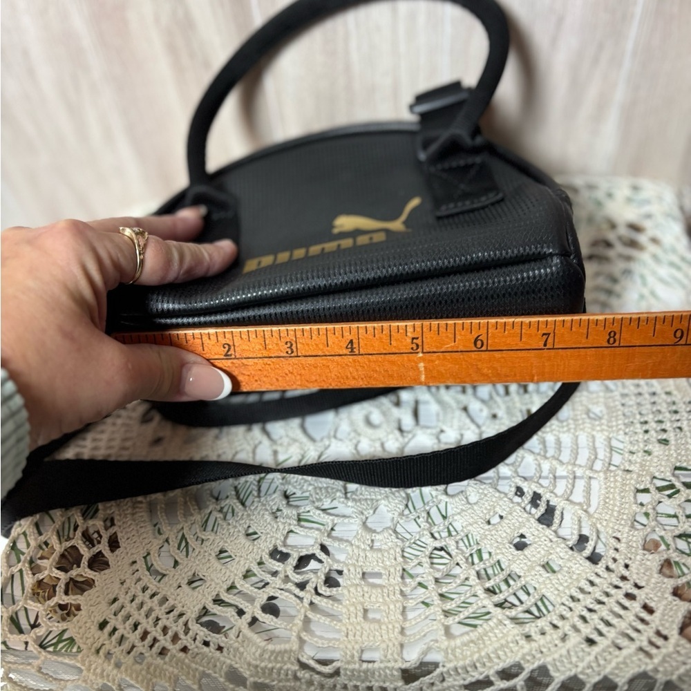 PUMA Core Up Mini Grip Bag with Gold Logo Crossbody - Picture 6 of 8